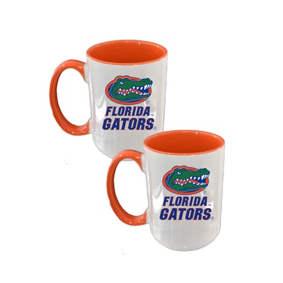 Florida Gators The Memory Company Two-Piece 15oz. Logo Coffee Mug Set