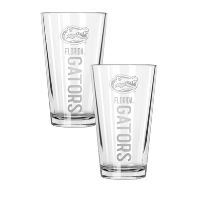 Florida Gators The Memory Company Two-Piece 16oz. Pinnacle Pint Glass Set