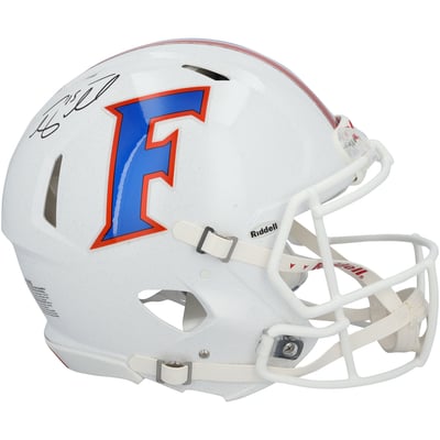 Tim Tebow Florida Gators Autographed Fanatics Authentic Riddell 2015 White Speed Authentic Helmet