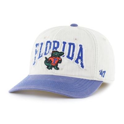  Florida Gators '47 Well Worn Clean Up Stretch Fit Hat - Cream