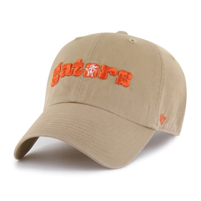  Florida Gators '47 Unisex Mascot Clean Up Adjustable Hat - Khaki