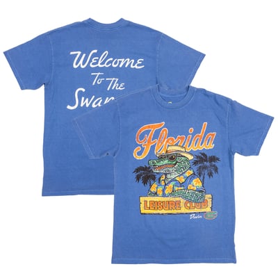 Florida Gators Duvin Designs Co. Unisex Leisure Club T-Shirt - Royal