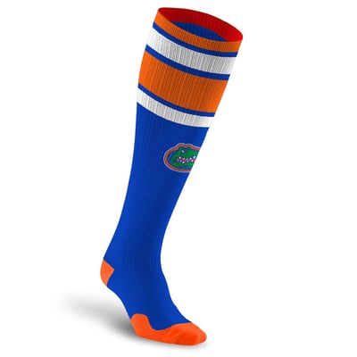 Florida Gators PRO Compression Unisex  Classic Stripe Over-the-Calf Compression Socks
