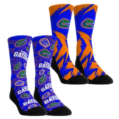  Florida Gators Rock Em Unisex Game Day Two-Pack Crew Socks Set - Blue