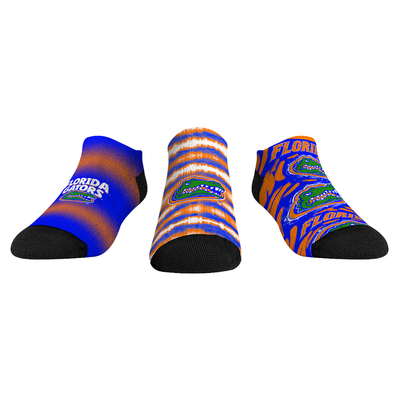  Florida Gators Rock Em Unisex Make Some Noise Three-Pack Low-Cut Socks Set - Blue