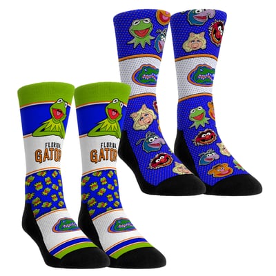  Florida Gators Rock Em Unisex Muppets 2-Pack Crew Socks Set