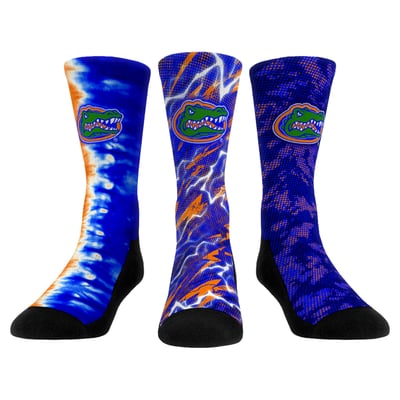 Florida Gators Rock Em Unisex Team Tones Three-Pack Crew Socks