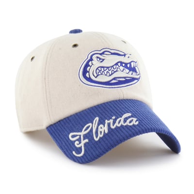 Florida Gators '47 Women's Rope Script Clean Up Adjustable Hat - Cream/Royal