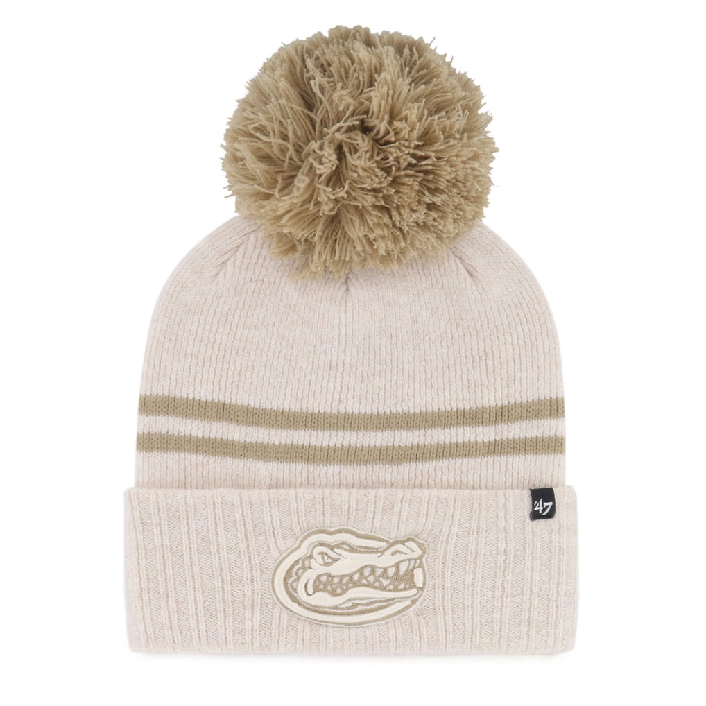  Florida Gators '47 Women's Core & Inline Latte Cuffed Knit Hat with Pom - Natural