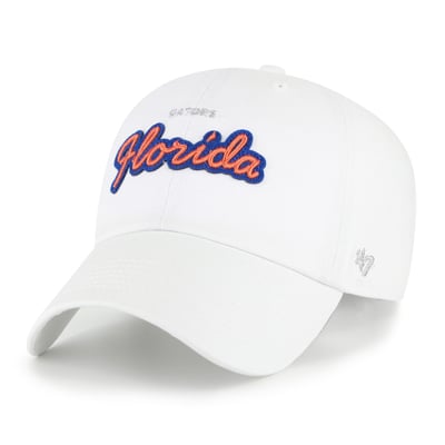 Florida Gators '47 Women's Trendy Script Clean Up Adjustable Hat - White