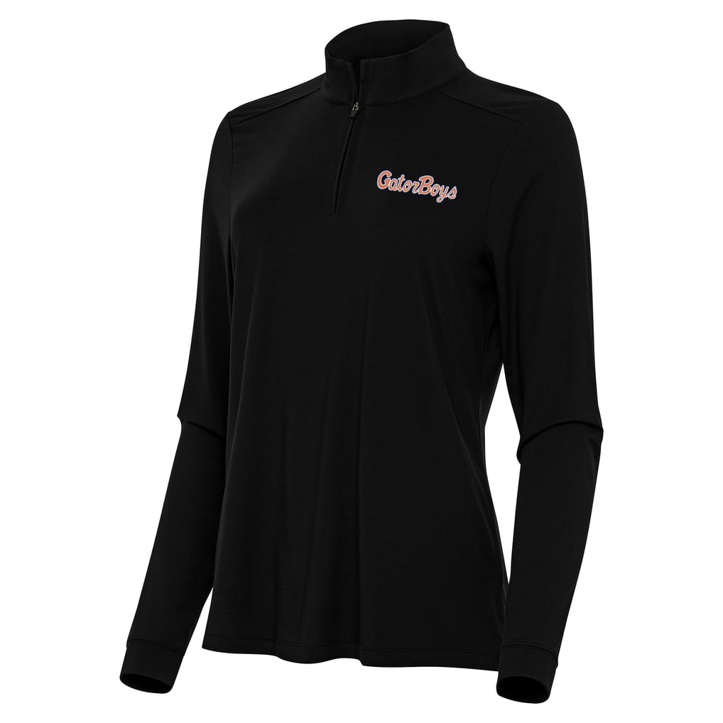  Florida Gators Antigua Women's GatorBoys Intent Quarter-Zip Pullover - Black