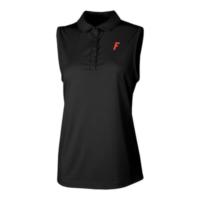  Florida Gators Columbia Women's Ace Flair Sleeveless Tank Polo - Black