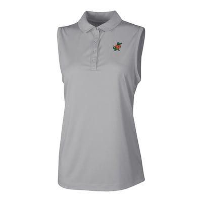  Florida Gators Columbia Women's Ace Flair Sleeveless Tank Polo - Gray
