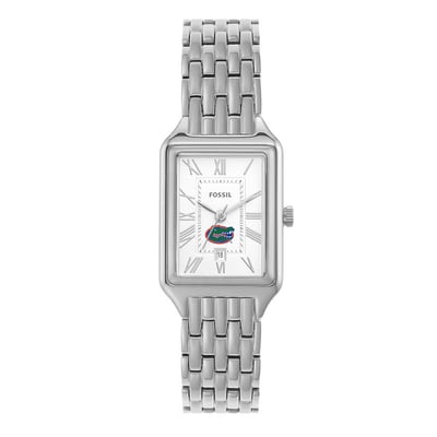 Florida Gators Fossil Women's Raquel Three-Hand Date Stainless Steel Watch
