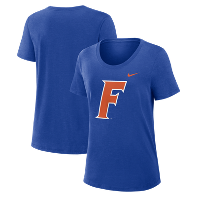  Florida Gators Nike Women's Baseball Logo Slub T-Shirt - Royal
