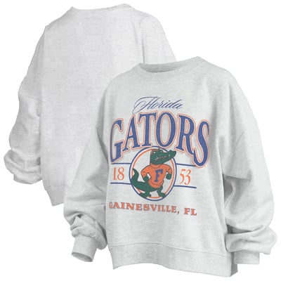 Florida Gators Pressbox Women's Oversized Vinson Melange Janise Sweatshirt - Heather Gray