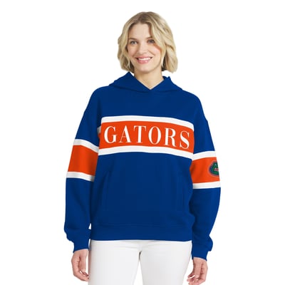  Florida Gators WEAR by Erin Andrews Women's Colorblock Hoodie - Royal
