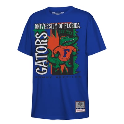  Florida Gators Mitchell & Ness Youth 90s Retro Poster T-Shirt - Royal