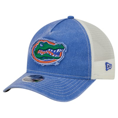 Florida Gators New Era Youth Retro A-Frame Adjustable Trucker Hat - Royal