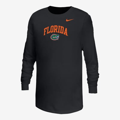  Florida Gators Nike Youth Arched Core Long Sleeve T-Shirt - Black
