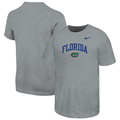  Florida Gators Nike Youth Arched Name Drop T-Shirt - Gray