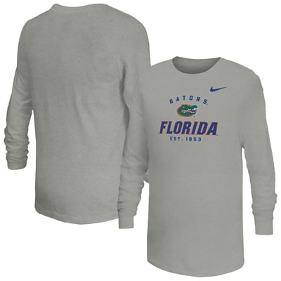  Florida Gators Nike Youth Legend Dri-FIT Long Sleeve T-Shirt - Gray