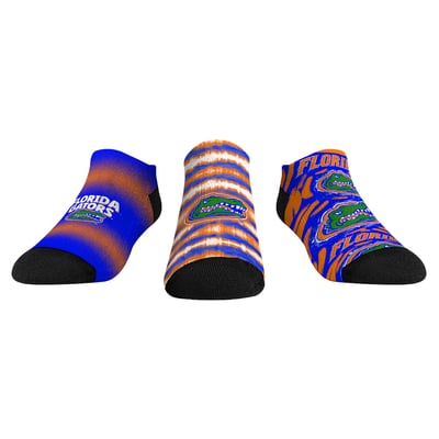  Florida Gators Rock Em Youth Make Some Noise Three-Pack Low-Cut Socks Set - Blue