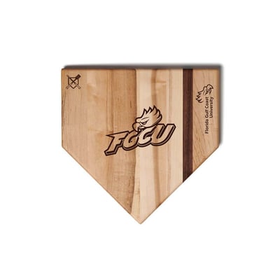 Florida Gulf Coast Eagles Jardine Baseball BBQ 12" x 12" Home Plate Cutting Board