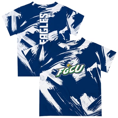  Florida Gulf Coast Eagles Vive La Fete Newborn & Infant Paint Brush T-Shirt - Blue