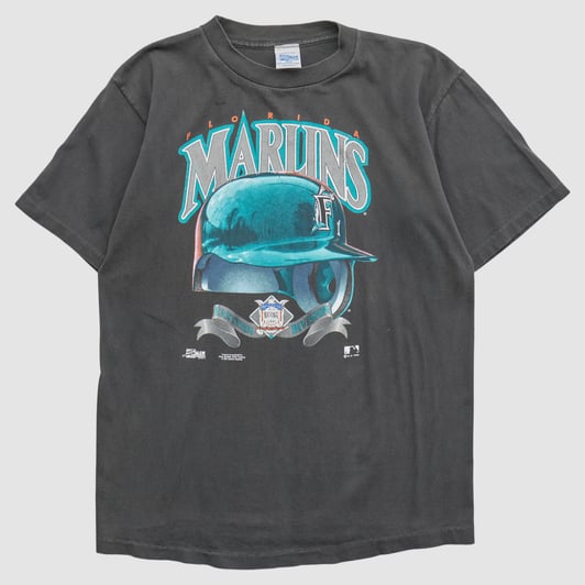 Florida Marlins Salem Sportswear 1991 T-shirt - Black - XS by Fanatics Real Vintage