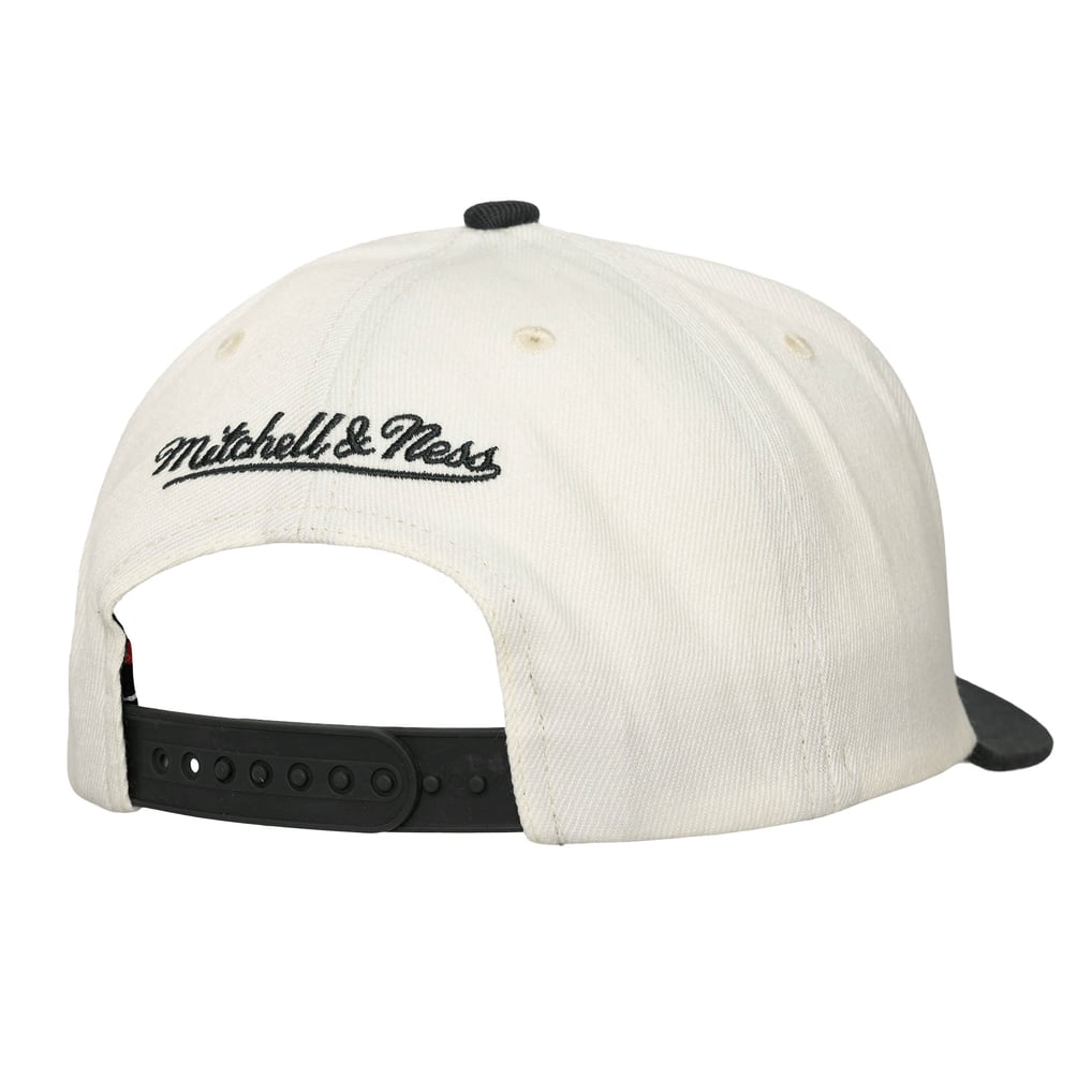  Florida Marlins Mitchell & Ness Coop Stretch-Snapback Hat - Cream