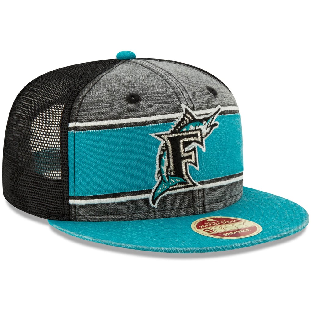 Casquette Snapback New Era 9 Forty A Frame Des Florida Marlins - Patch World Series, Multicolore, Neuve Avec étiquettes