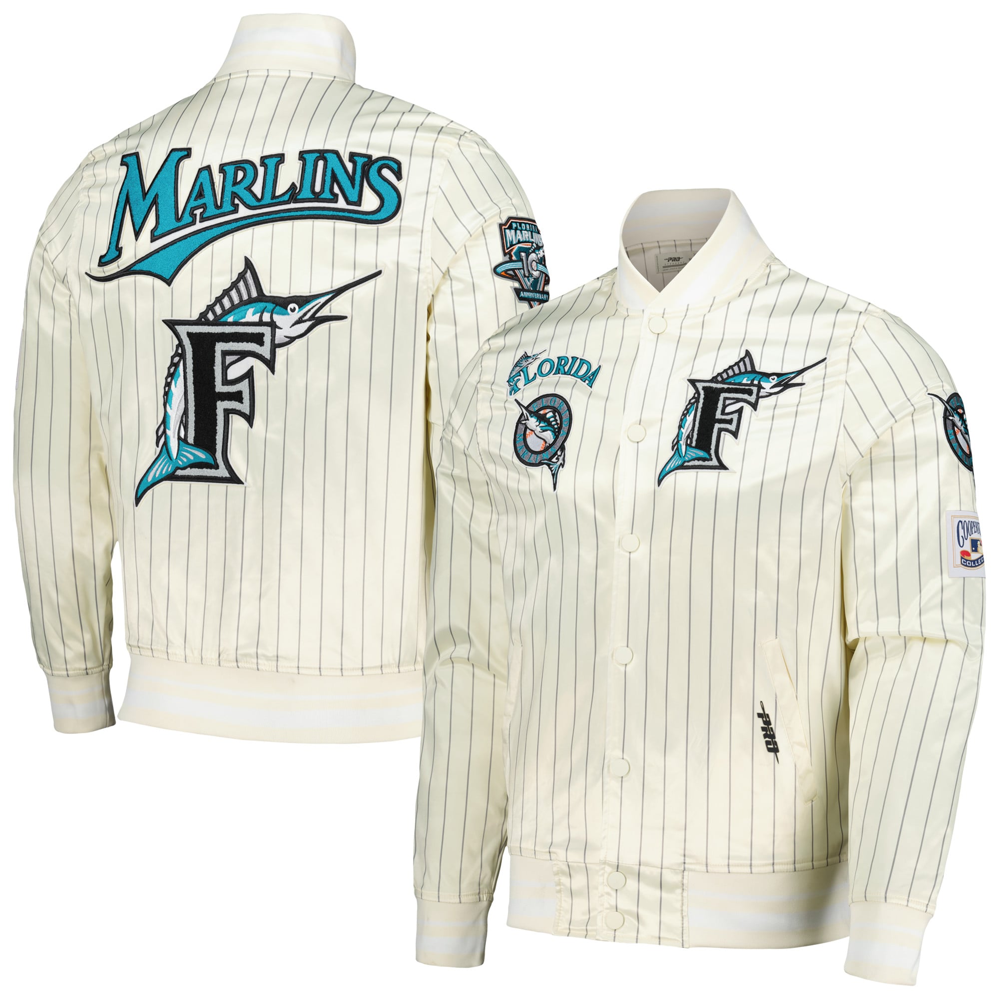 Men's Florida Marlins Pro Standard Cream Cooperstown Collection ...