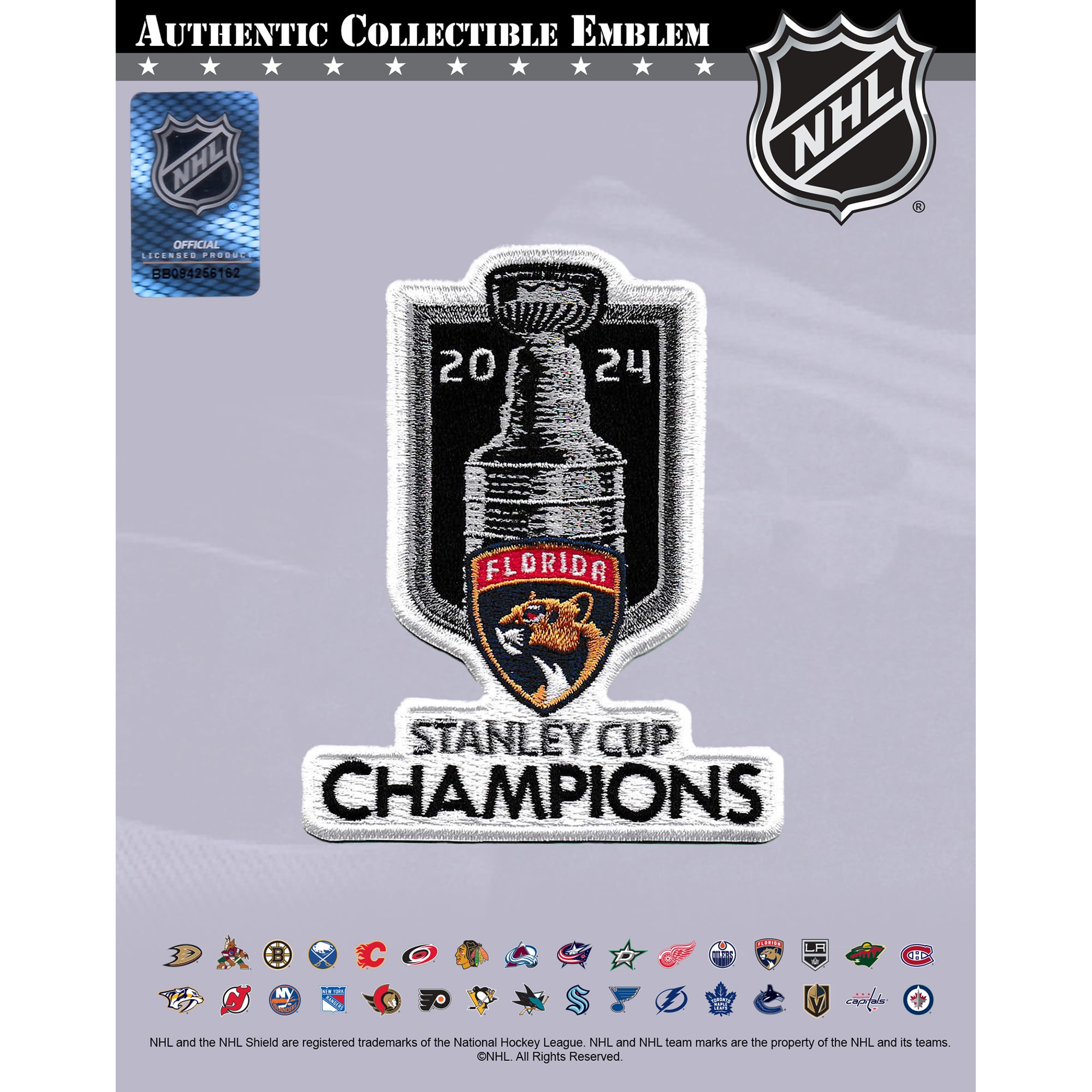 thumbnail image 2 of Florida Panthers NHL Embroidered Patch - 3 3/4" X 3 5/8" - Iron On Or Sew On, Free Shipping 2 of 5
