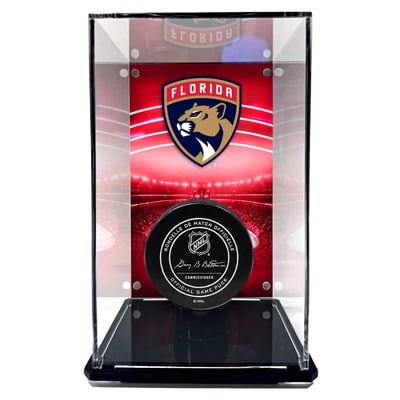  Florida Panthers Fanatics Authentic Tall Puck Display Case with Image