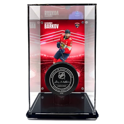 Aleksander Barkov Florida Panthers Fanatics Authentic Tall Puck Display Case with Image