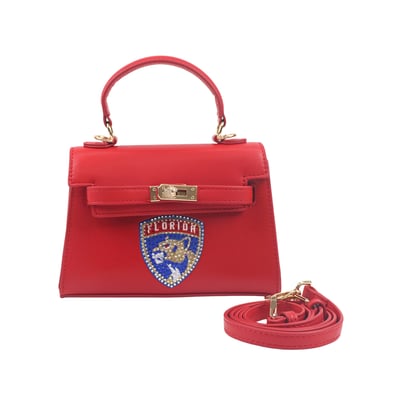 Florida Panthers FABGATING by Cuce Team Color Vegan Leather Mini Purse