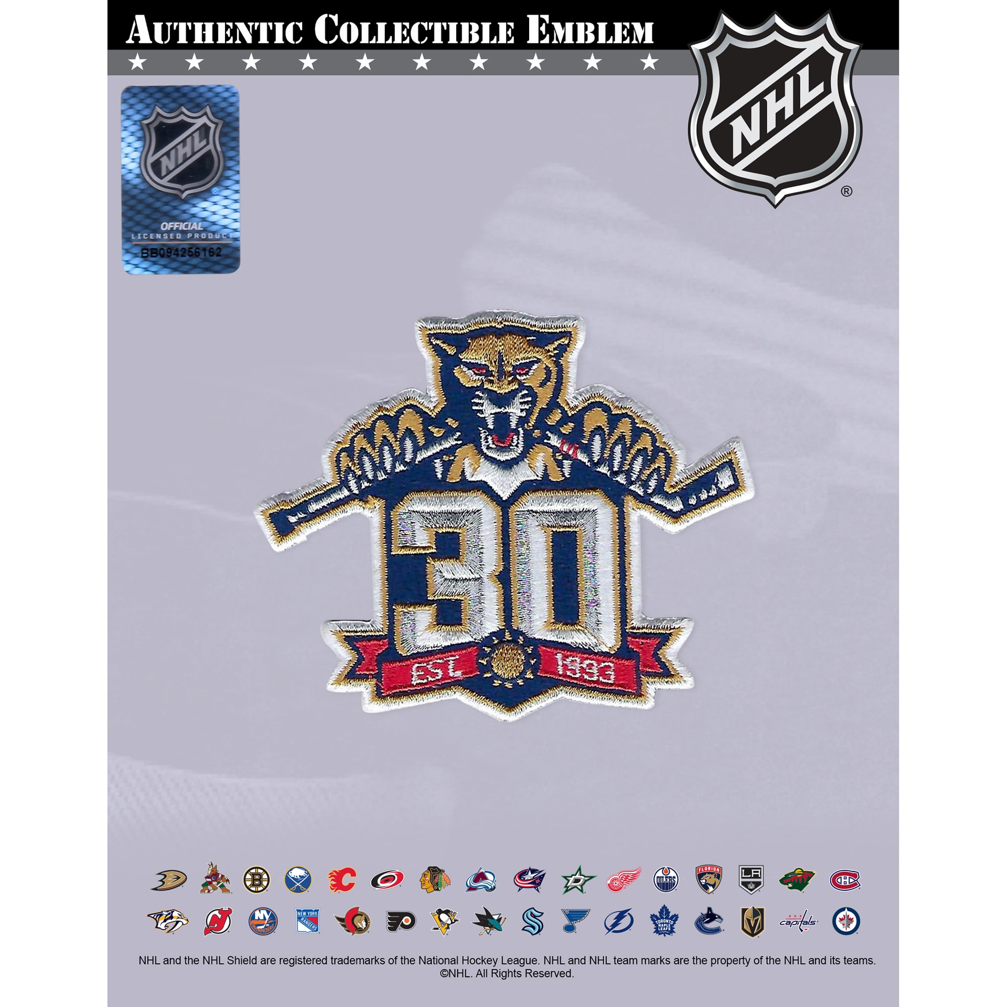 Hockey Fan Merchandise Florida Panthers Embroidered Patch~3 3 Hockey Fan Merchandise Florida Panthers Embroidered Patch~3 3