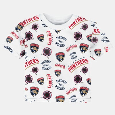 Florida Panthers Outerstuff Infant Run Down Allover Print T-Shirt - White