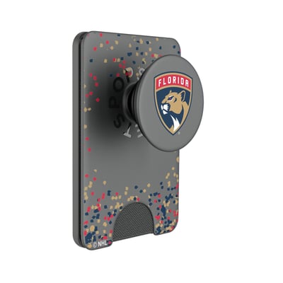 Florida Panthers Keyscaper Confetti PopSockets Magnetic Wallet