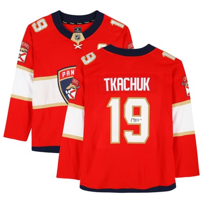 Matthew Tkachuk Florida Panthers Autographed Fanatics Authentic Red Fanatics Breakaway Jersey 