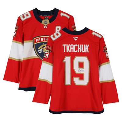 Matthew Tkachuk Florida Panthers Autographed Fanatics Authentic Red Fanatics Premium Jersey