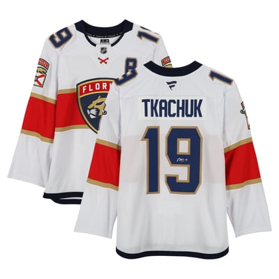Matthew Tkachuk Florida Panthers Autographed Fanatics Authentic White Fanatics Premium Jersey