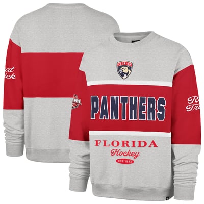  Florida Panthers '47 Fall Maximilist Crew Sweatshirt - Gray