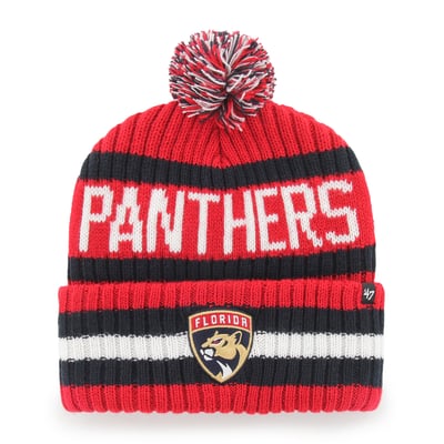  Florida Panthers '47 Bering Cuffed Knit Hat with Pom - Red