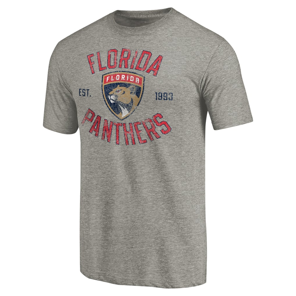 Florida Panthers Heritage Tri-Blend T-Shirt - Ash