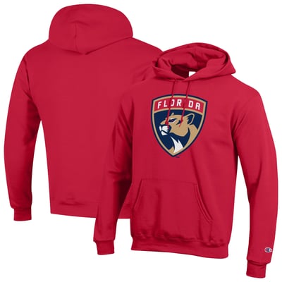 Florida Panthers Champion Primary Logo Pullover Hoodie - Red
