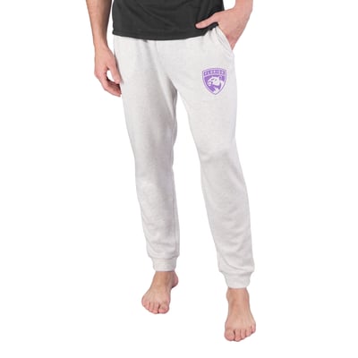 Florida Panthers Concepts Sport Hockey Fights Cancer Mainstream Cuffed Terry Tri-Blend Pants - Oatmeal