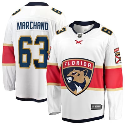 Brad Marchand Florida Panthers Fanatics Away Breakaway Jersey - White