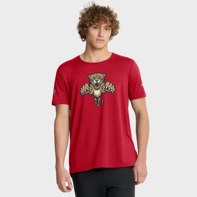 Florida Panthers Fanatics 2026 NHL Winter Classic Authentic Pro Tech T-Shirt - Bright Cardinal
